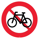 C25,1 - Cykel og lille knallert forbudt skilt