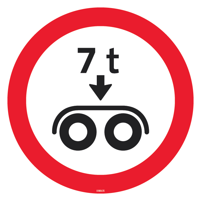 C36 - Bogietryk skilt