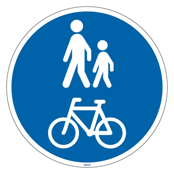 D27 - Fællessti for fodgængere og cyklister skilt