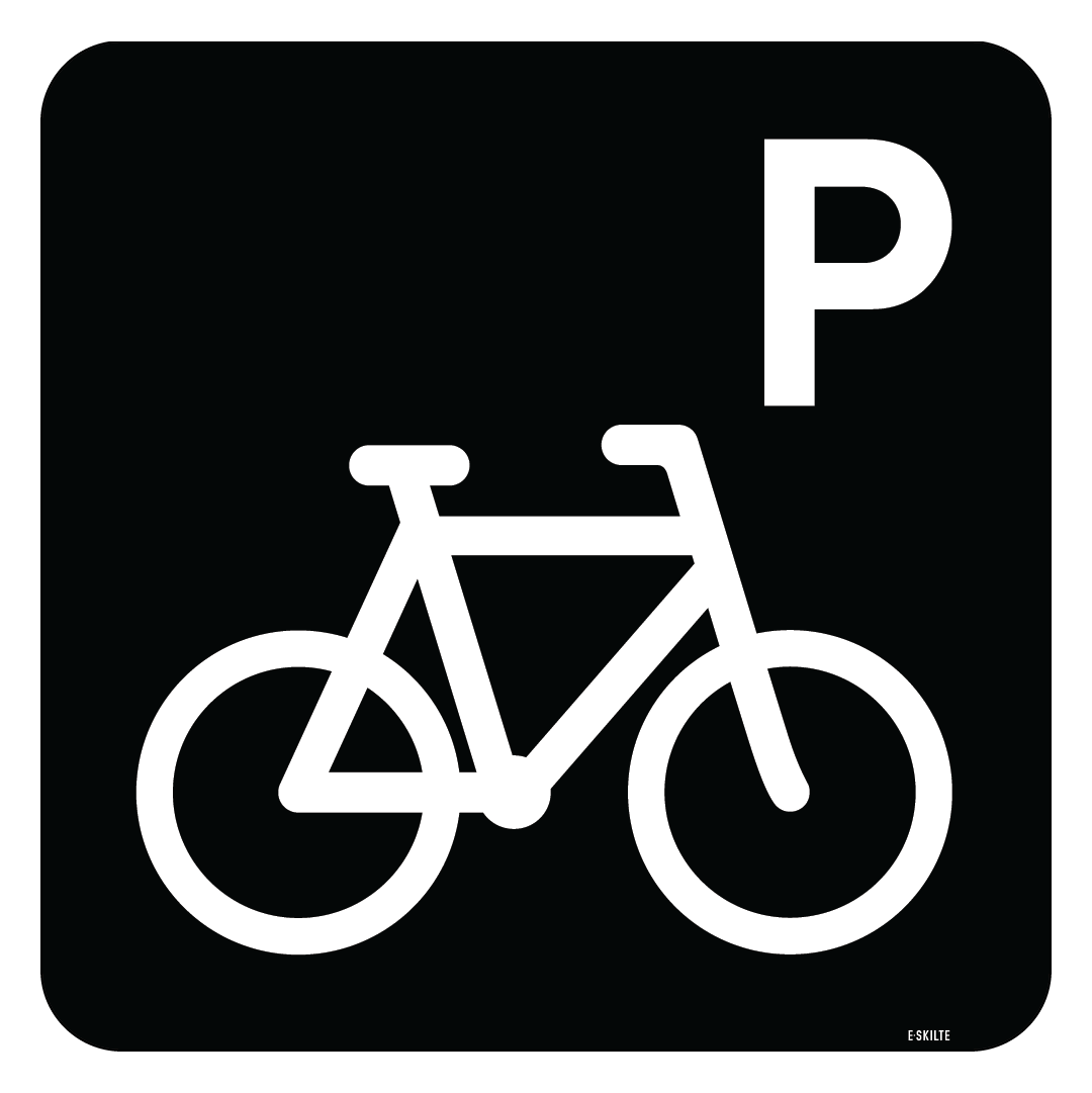 P cykel Piktogram skilt