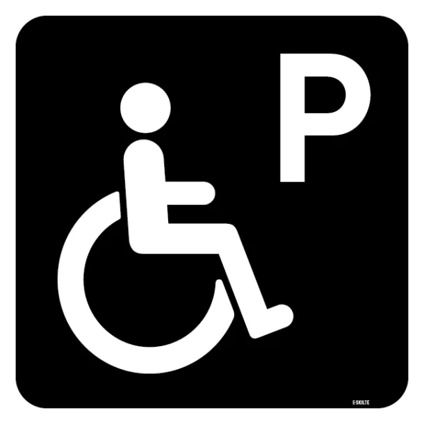 Handicap parkering skilt