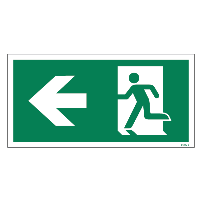 Flugtvej til venstre skilt