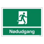 Nødudgang skilt