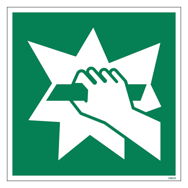 E008 Bryd for adgang skilt