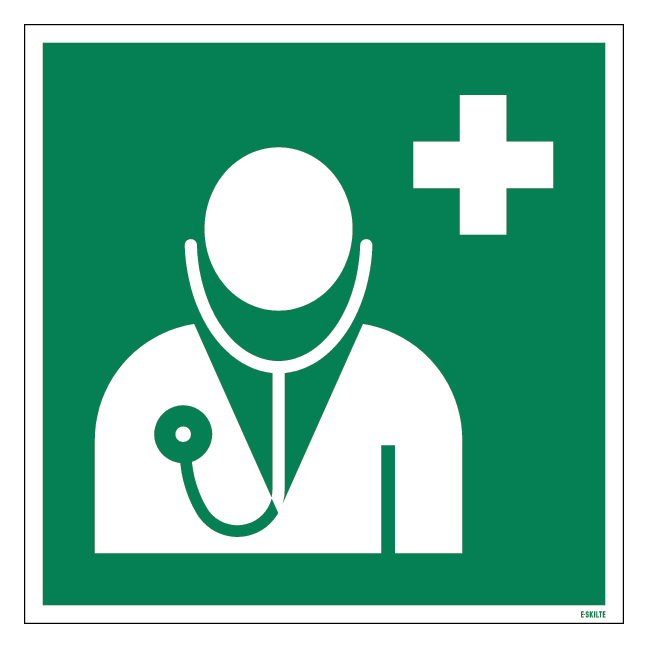 E009 Læge skilt