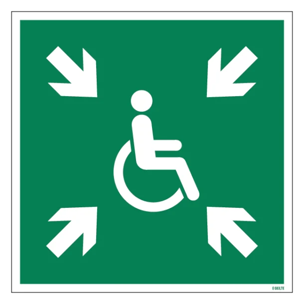 E024 Mødested for kørestolsbrugere skilt