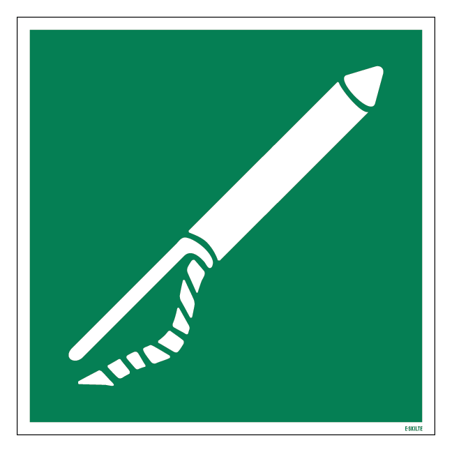 E050 Lineudkastningsapparat skilt