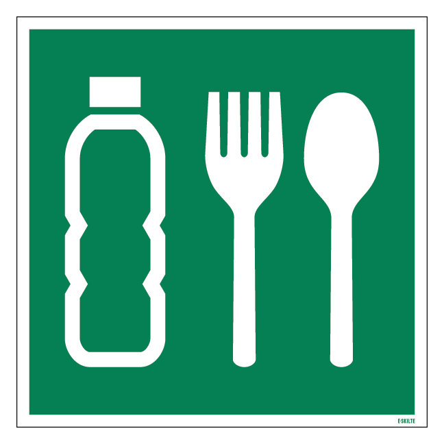 E074 Nødrationer skilt