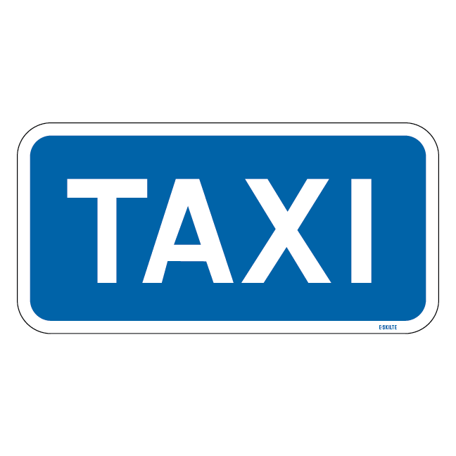 E32 - Taxiholdeplads skilt