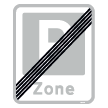 E69,2 - Ophør af zone med standsning forbudt skilt