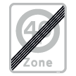 E69,3 - Ophør af zone med parkering skilt