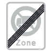 E69,4 - Ophør af zone med lokal hastighedsbegrænsning skilt