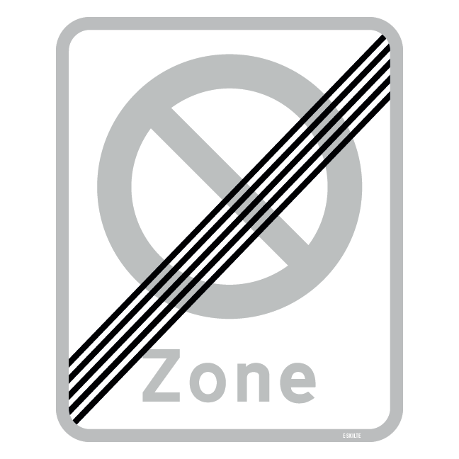E69,5 - Ophør af zone med lastbil forbudt skilt