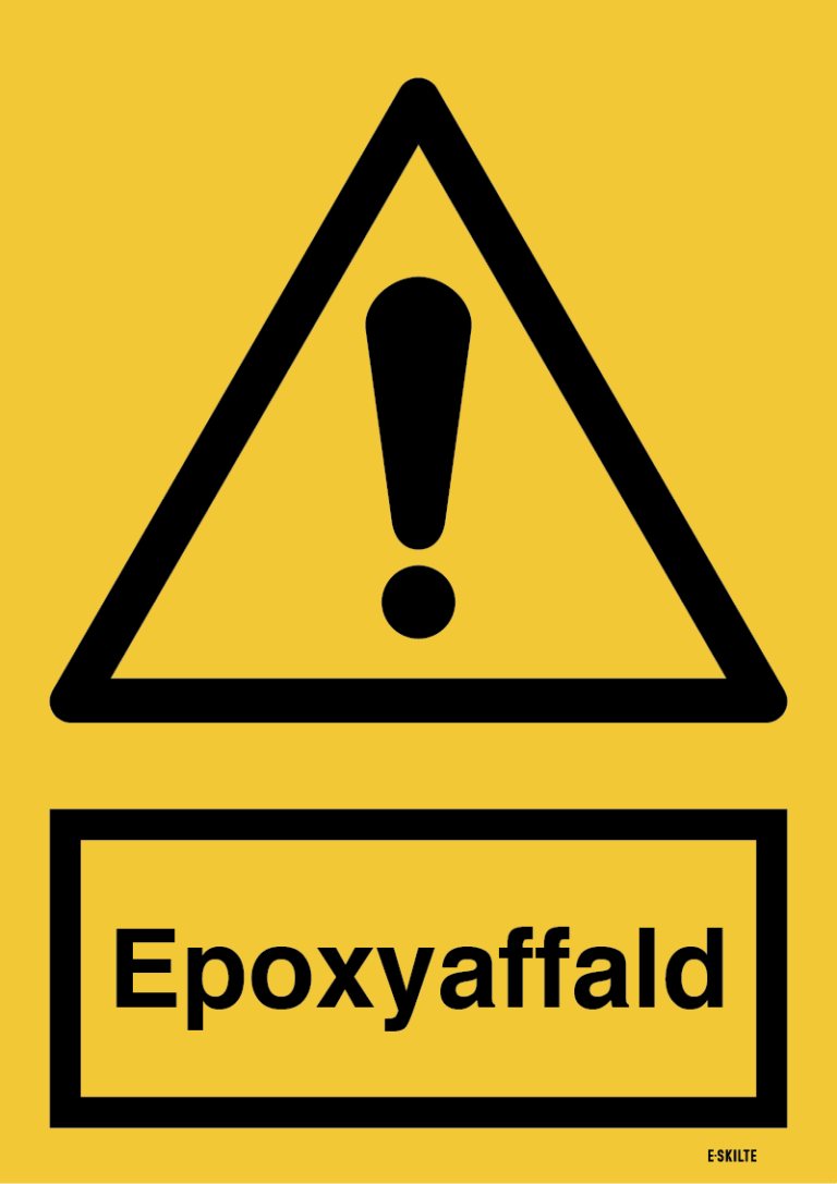 Epoxyaffald skilt
