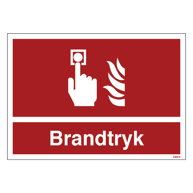 Brandtryk skilt