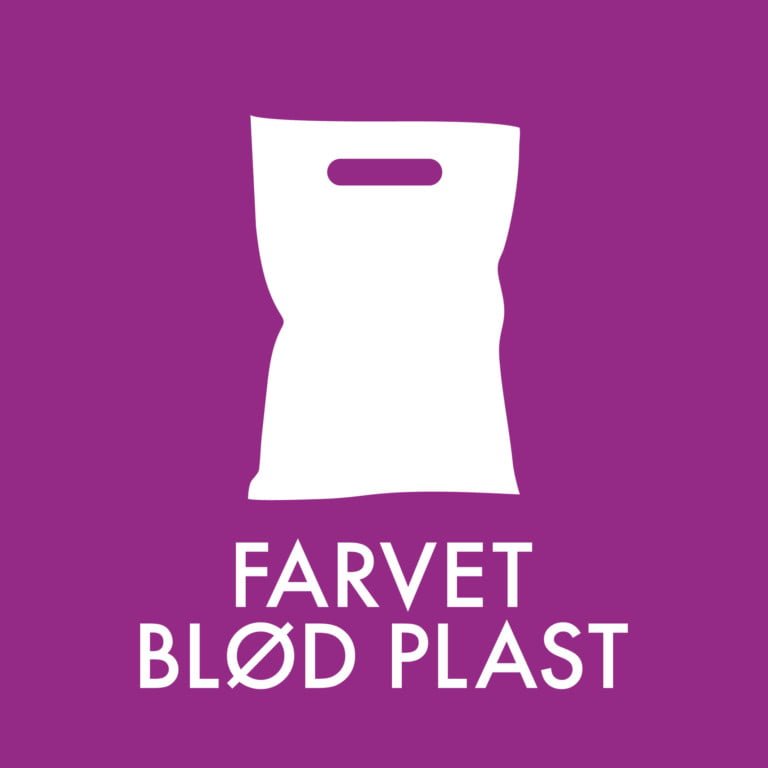 Dansk Affaldssortering - Farvet blød plast