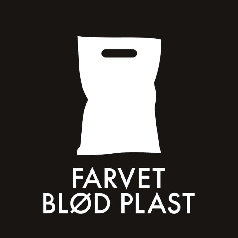 Dansk Affaldssortering - Farvet blød plast sort