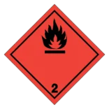 Brandfarlige gasser, klasse 2 fareseddel