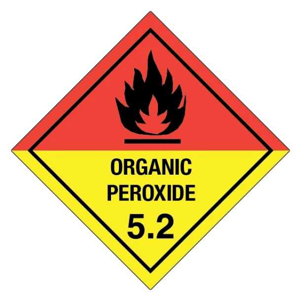 Organic peroxide, klasse 5.2 fareseddel