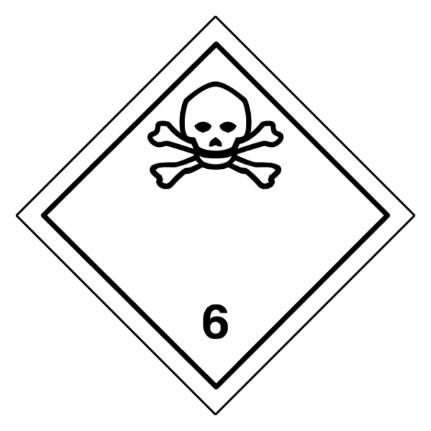 Giftige stoffer, klasse 6 fareseddel