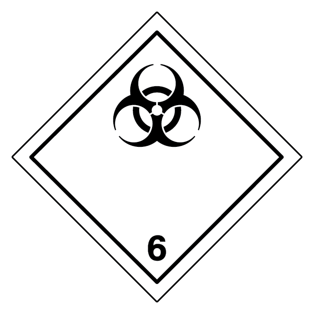 Smittefarlige stoffer, klasse 6 fareseddel