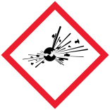 GHS01 Eksplosiv - Ustabile sprængstoffer (Explosives)