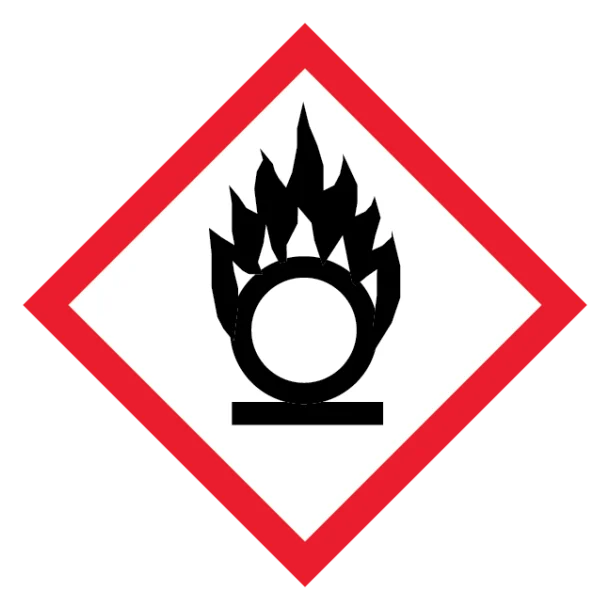 GHS03 Brandnærende (Oxidizing) skilt