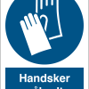 Handsker påbudt skilt