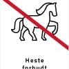 Heste forbudt
