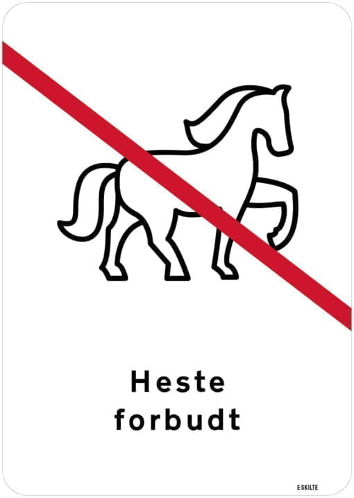 Heste forbudt