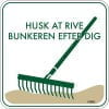 Husk at rive bunkeren efter dig golf skilt