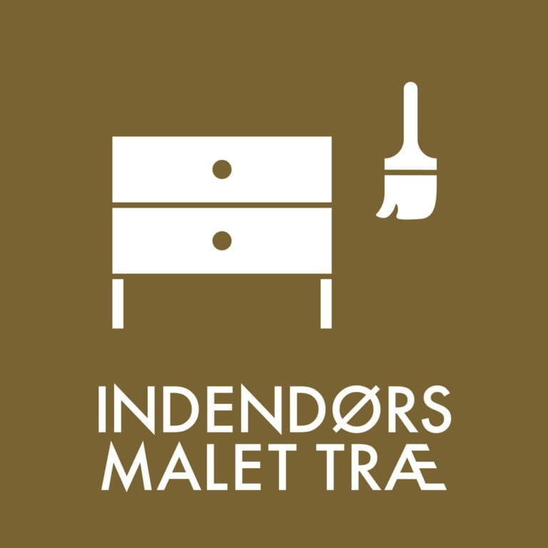 Dansk Affaldssortering - Indendørs malet træ