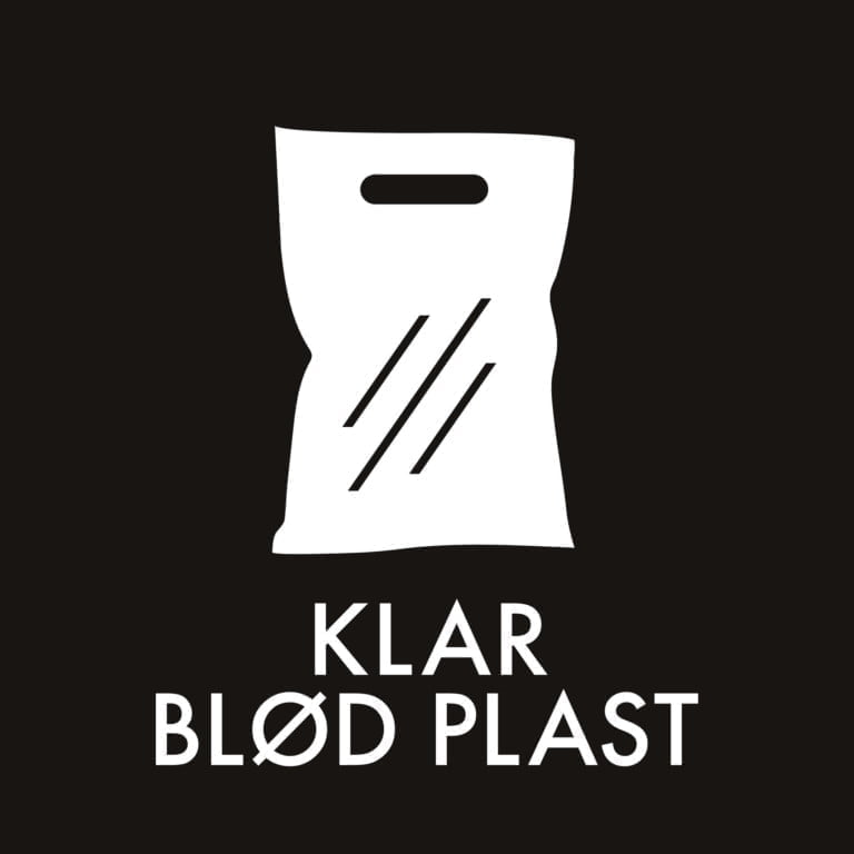 Dansk Affaldssortering - Klar blød plast sort