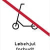 Løbehjul forbudt