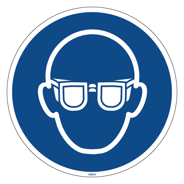 M004 Øjenværn påbudt skilt