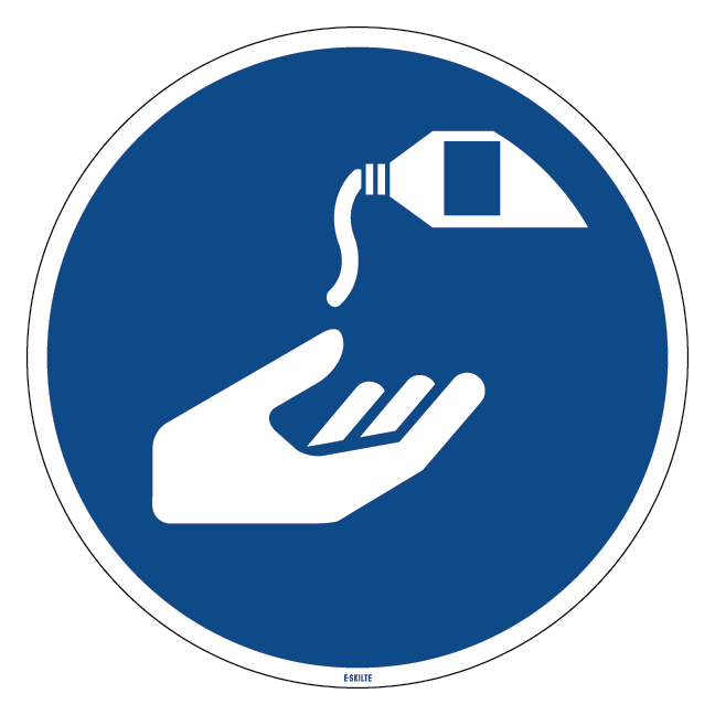 M022 Anvend barrierecreme skilt