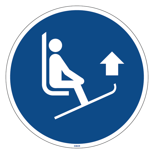 M036 Løft ski tipperne skilt