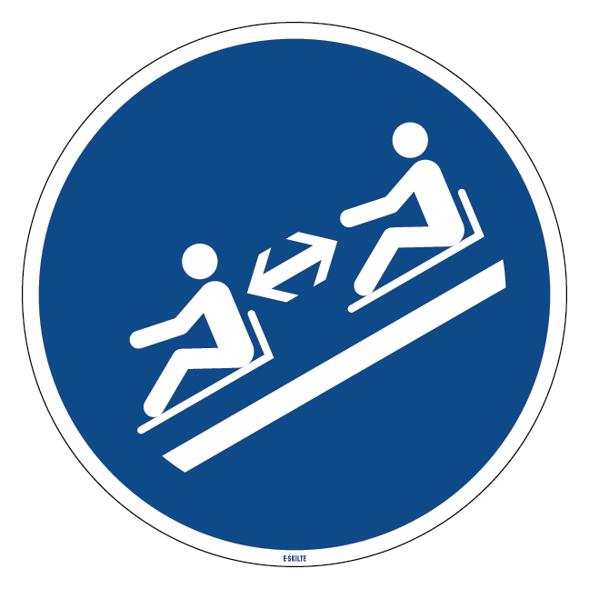 M052 Hold afstand skilt