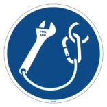 M069 Værktøj skal sikres med line skilt