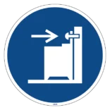 M071 Brug anti-tip fastholdere skilt