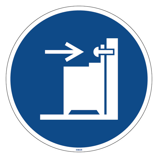 M071 Brug anti-tip fastholdere skilt