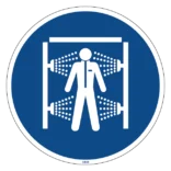 M072 Brug dekontaminationsbruser skilt