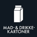Dansk Affaldssortering - Mad- & Drikkekartoner sort