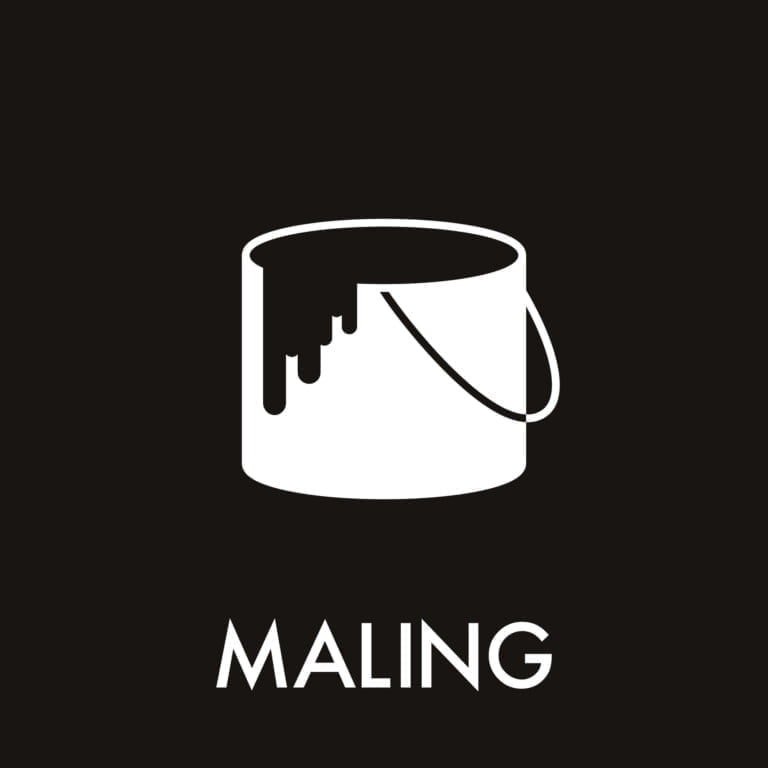 Dansk Affaldssortering - Maling sort