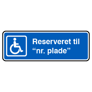 Handicap skilt