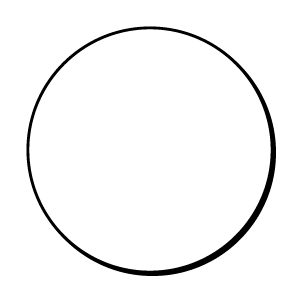 Runde cirkel skilte