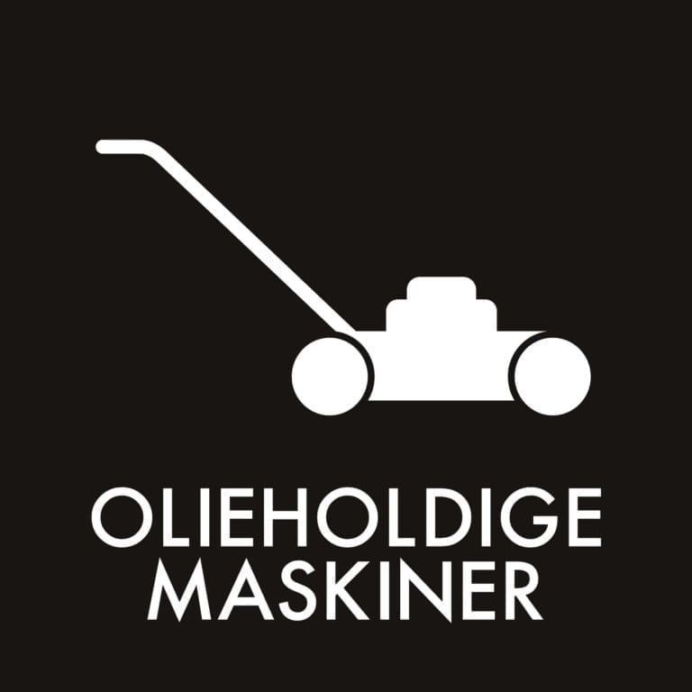 Dansk Affaldssortering - Olieholdige maskiner sort