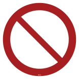 P001 Generelt forbudsskilt