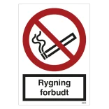 Rygning forbudt ISO skilt