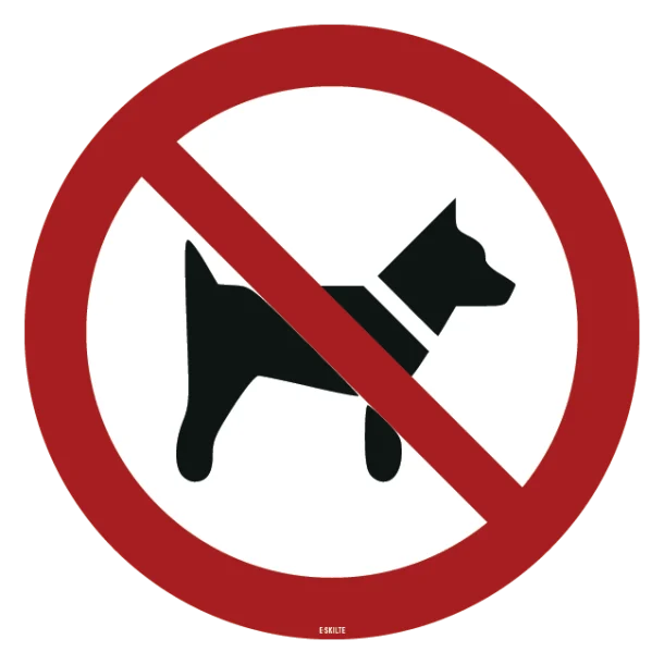 P021 Hund forbudt skilt